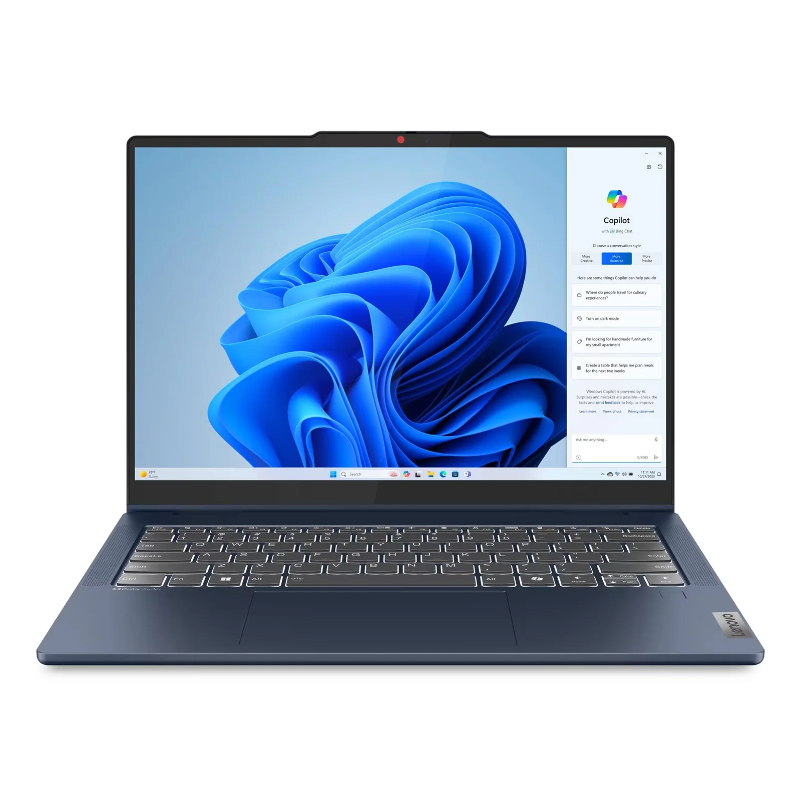 IdeaPad 5 14" 2-in-1 Laptop 120U 16GB 512GB W11H Touch Blue (Refurbished) - Image 3
