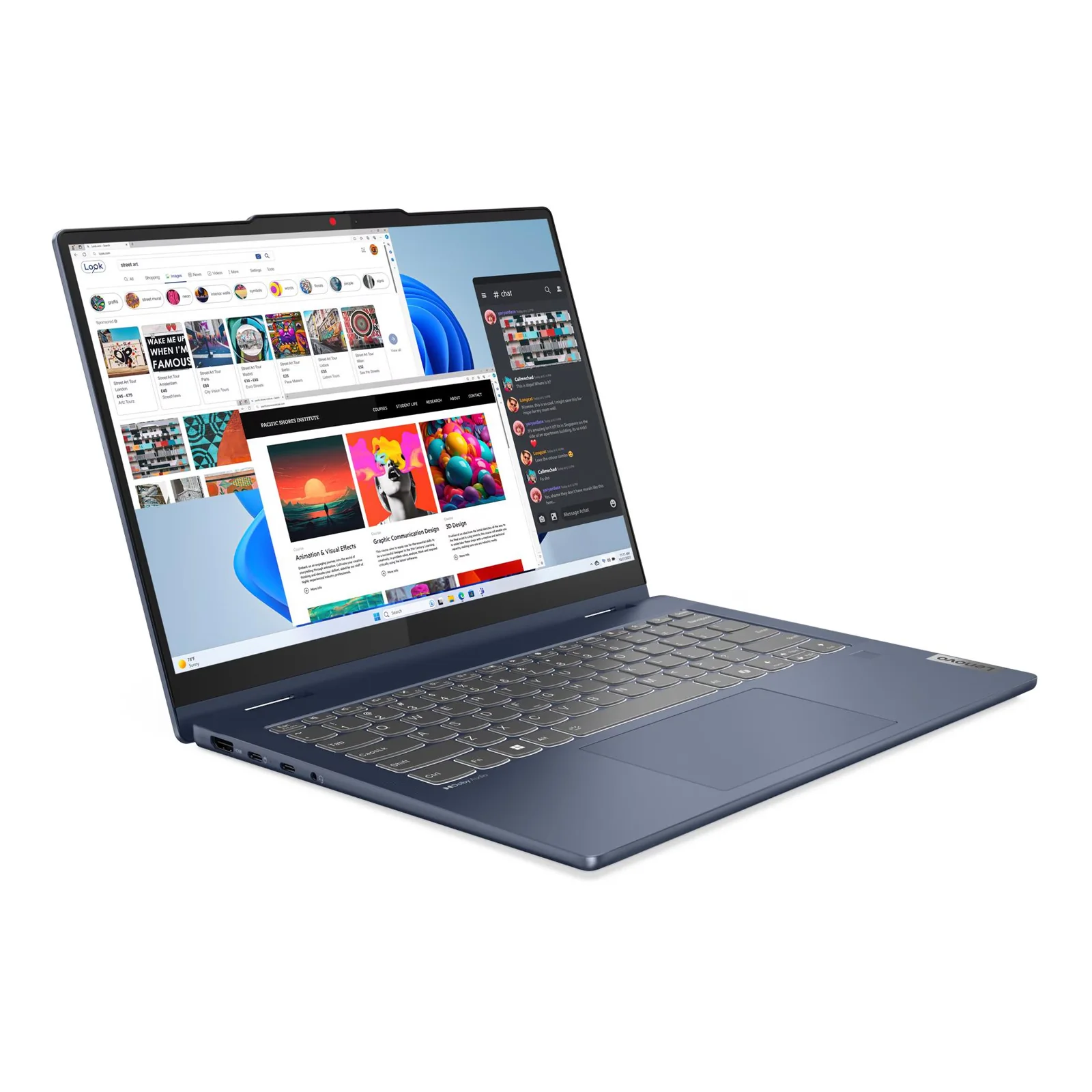 IdeaPad 5 14" 2-in-1 Laptop 120U 16GB 512GB W11H Touch Blue (Refurbished) - Image 7