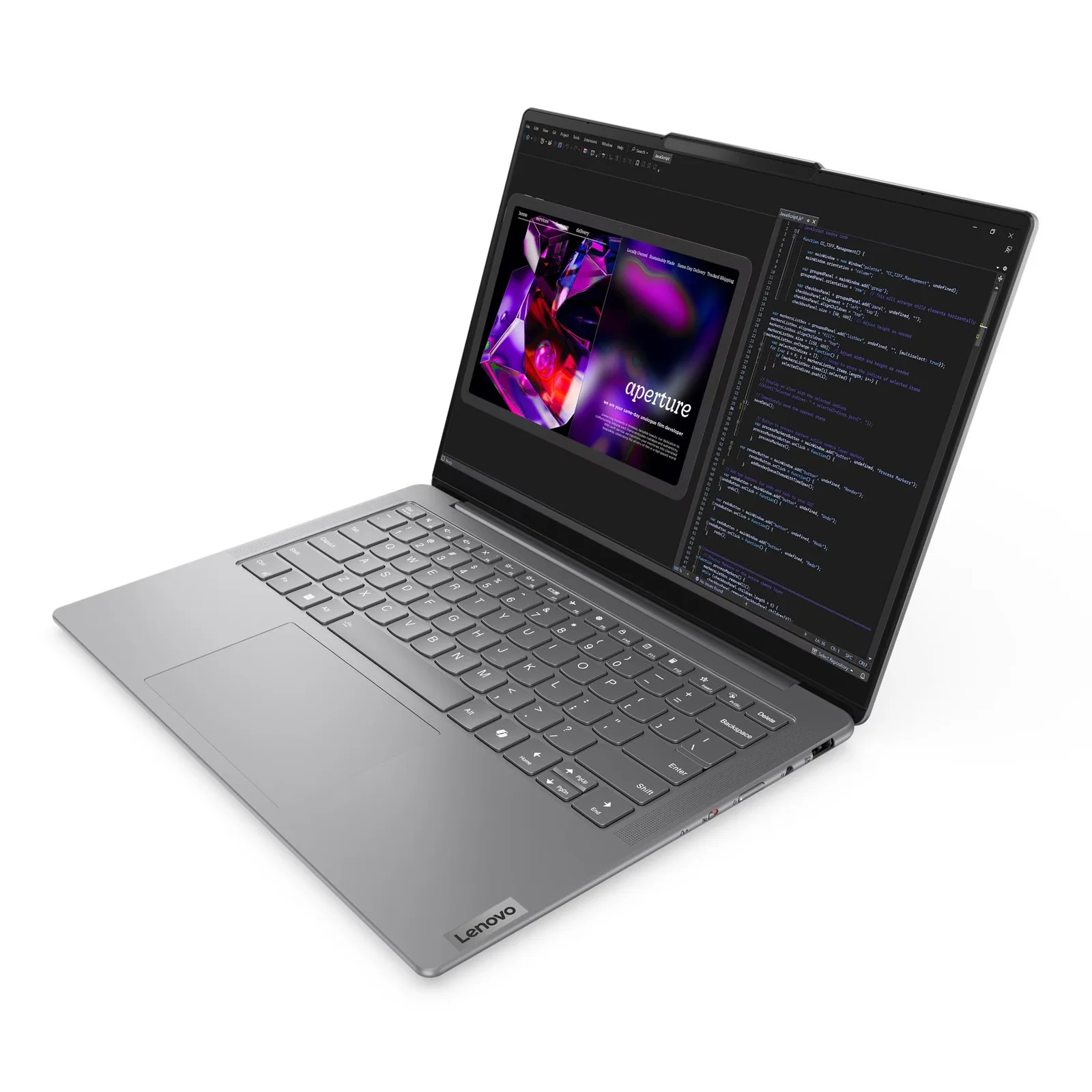 Yoga Slim 7 14" WUXGA OLED Laptop U7-155H 32GB 1TB W11H Grey (Refurbished) - Image 4