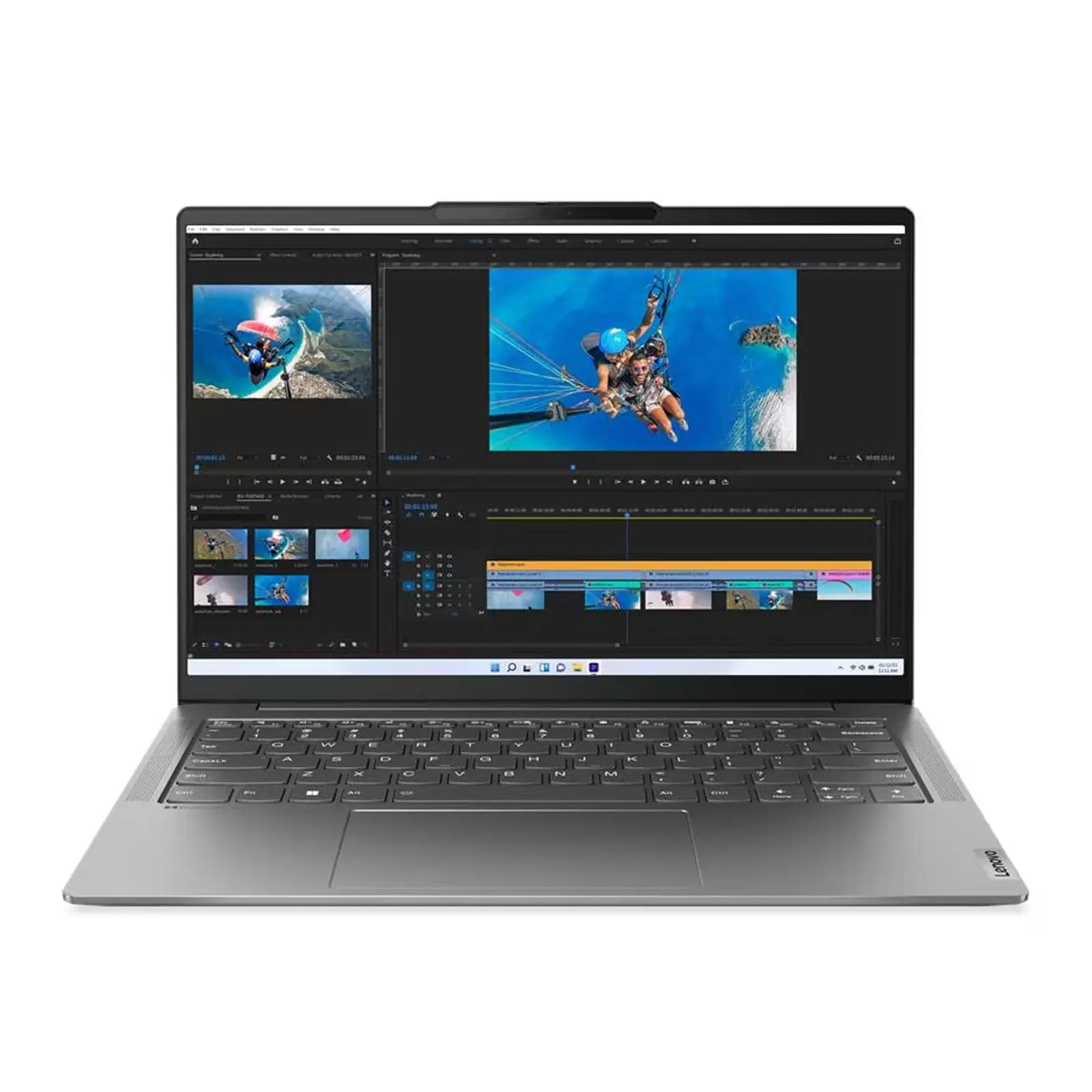 Yoga Slim 6 14" 2.2K Laptop i5-1240P 16GB 512GB W11H Storm Grey (Refurbished)